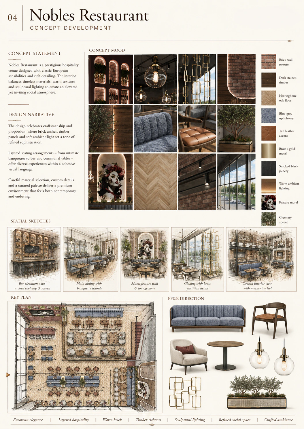 Nobles Restaurant — Concept Development